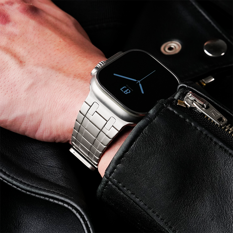 Apple Watch ステンレスマグネットバンド BJ002 シルバーモデル【Bandee Joy】